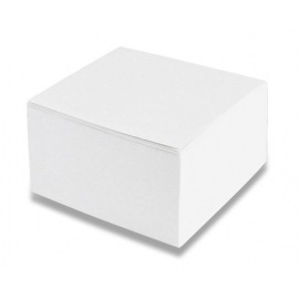 Bloček poznámkový 85x85mm bílý nelepený 500l