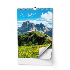 Nástěnný kalendář - Alpy - A3