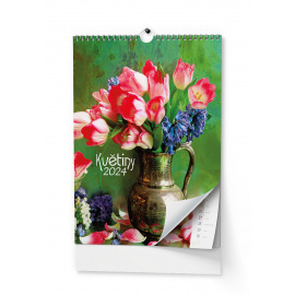 Nástěnný kalendář - Květiny - A3