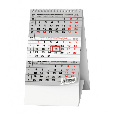 BSA7-24 Stolní kalendář - Mini tříměsíční-1