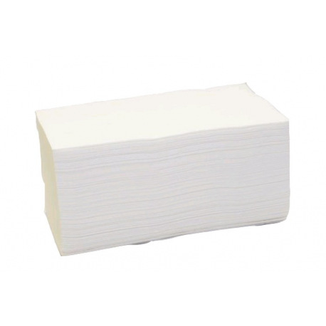 Papírové ručníky ZZ 2vr,bílé,celulóza 3990ks