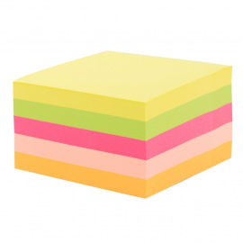 Bloček samolepící 75x75mm NEONOVÝ