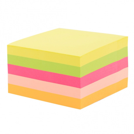 Bloček samolepící 75x75mm NEONOVÝ