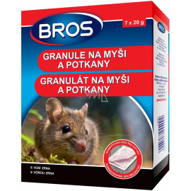 Bros granulát proti myším a potkanům 140 g