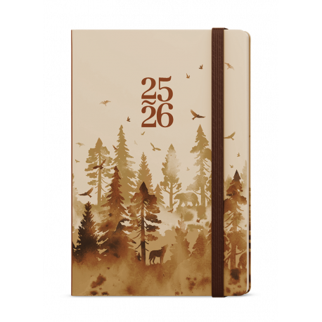 BLU9-4-26 Týdenní diář - Lungo 18m - B6 - Les-1