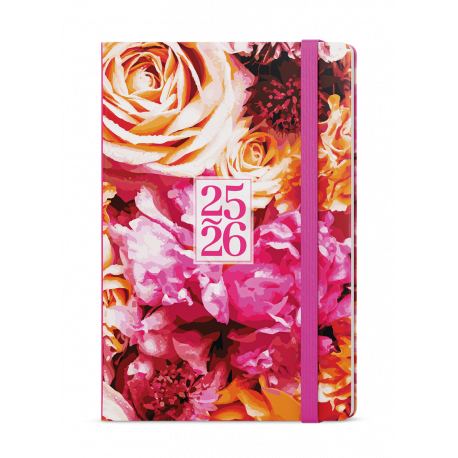 BLU9-2-26 Týdenní diář - Lungo 18m - B6 - Růže-1