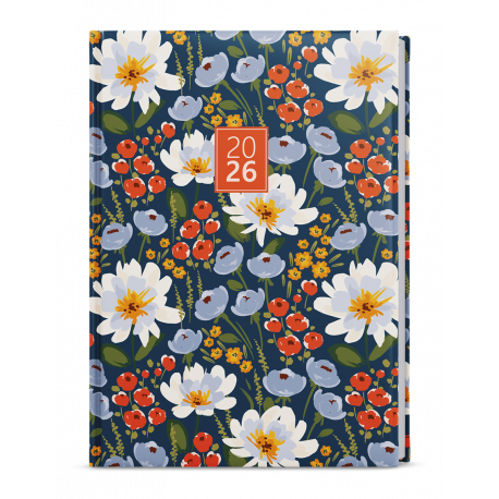 BDA9-5-26 Denní diář - Adam - Lamino - B6 - Květiny-1