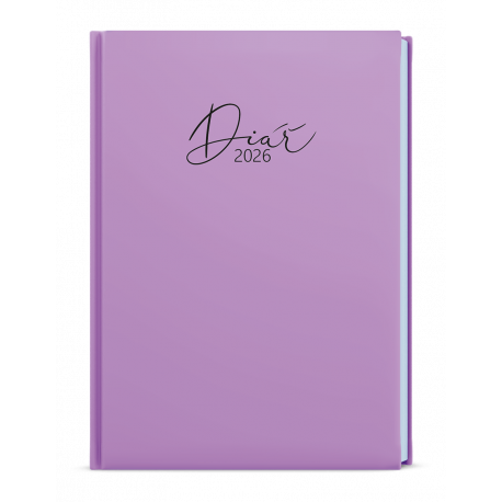 BDD9P-40-26 Denní diář - David - Pastel - A5 - fialová-1