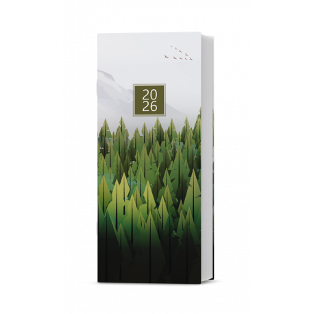 BMB9-1-26 Měsíční diář - Božka - lamino - Les -  PVC - průhledný obal-1