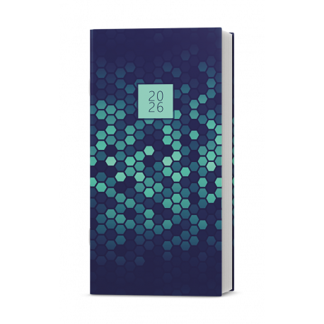 BMH9-1-26 Měsíční diář - Halina - lamino - Geometrie-1