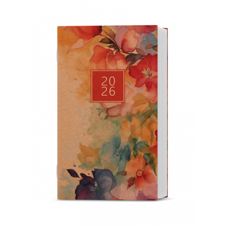 BMM2-1-26 Měsíční diář - Marika - kraft - Akvarel-1