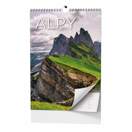 BNF8-26 Nástěnný kalendář - Alpy - A3-1