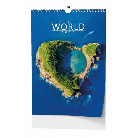 BNF6-26 Nástěnný kalendář - Beautiful world - A3-1