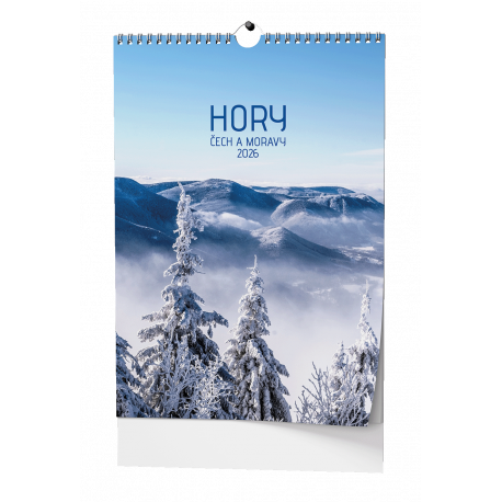 BNG5-26 Nástěnný kalendář - Hory Čech a Moravy - A3-1
