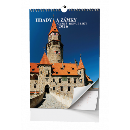 BNS1-26 Nástěnný kalendář - Hrady a zámky České republiky -1