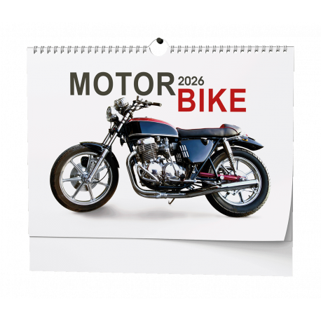 BNE1-26 Nástěnný kalendář - Motorbike - A3-1
