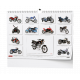 BNE1-26 Nástěnný kalendář - Motorbike - A3-3