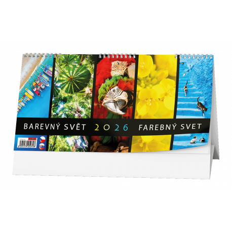 BSH6-26 Stolní kalendář - Barevný svět-1