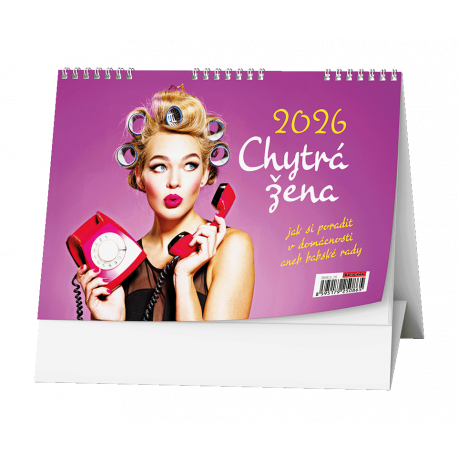 BSE3-26 Stolní kalendář - Chytrá žena  -1