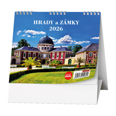 BSL1-26 Stolní kalendář - IDEÁL - Hrady a zámky -1