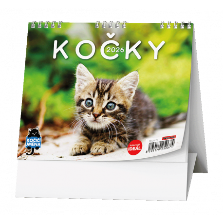 BSL9-26 Stolní kalendář - IDEÁL - Kočky /s kočičími jmény/-1