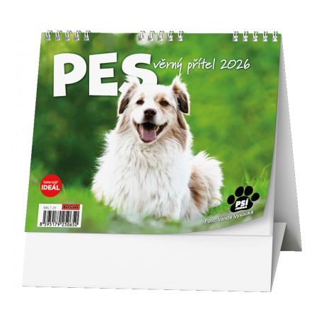 BSL7-26 Stolní kalendář - IDEÁL - Pes - věrný přítel /s psími jmény/-1