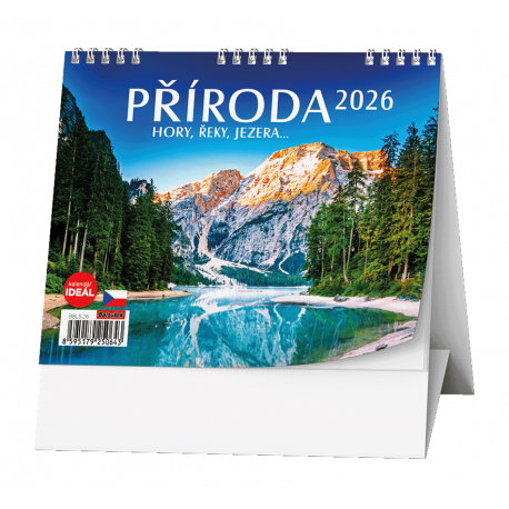BSL5-26 Stolní kalendář - IDEÁL - Příroda, hory, řeky, jezera…-1