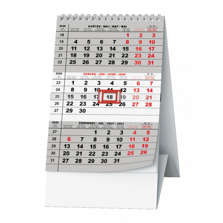 BSA7-26 Stolní kalendář - Mini tříměsíční-1