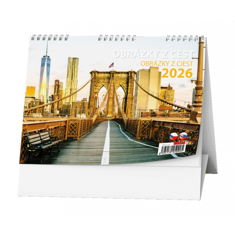 BSH3-26 Stolní kalendář - Obrázky z cest -1