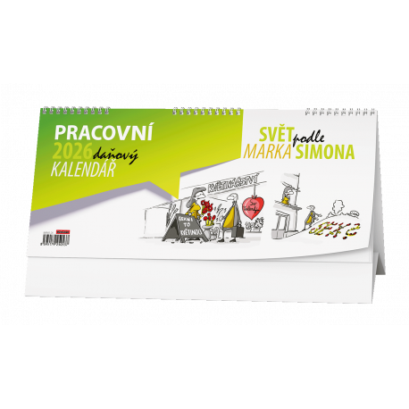 BSM5-26 Stolní kalendář - Pracovní daňový kalendář - Svět podle Marka Simona                   -1