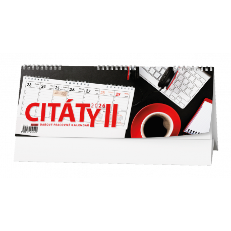 BSB2-26 Stolní kalendář - Pracovní kalendář CITÁTY II-1