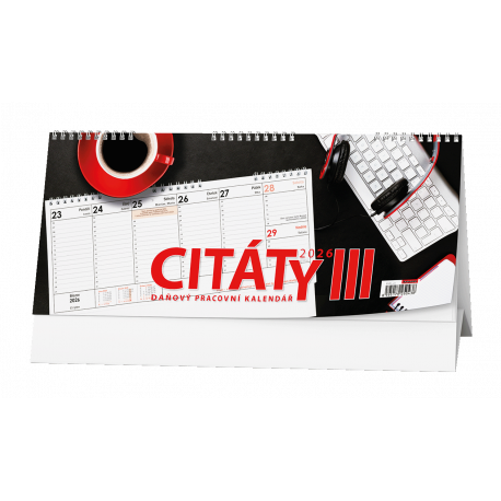 BSB3-26 Stolní kalendář - Pracovní kalendář CITÁTY III-1