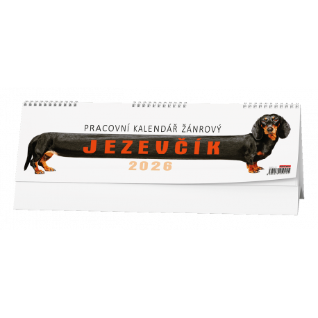 BSB4-26 Stolní kalendář - Pracovní kalendář žánrový - Jezevčík-1