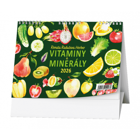 BSF10-26 Stolní kalendář - Vitamíny a minerály Renaty Raduše Herber-1