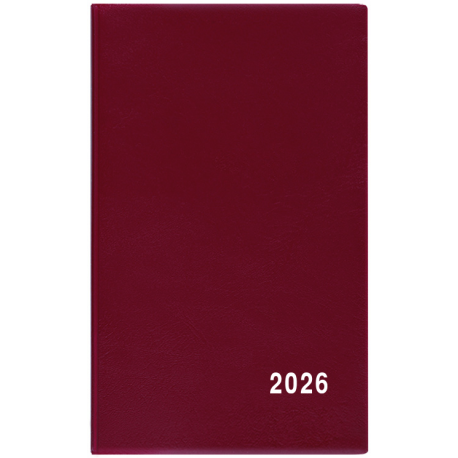 BTA1-3-26 Týdenní diář - Alois - PVC - bordó-1