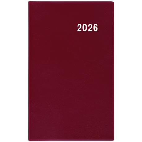 BTG1-3-26 Týdenní diář - Gustav - PVC - bordó-1