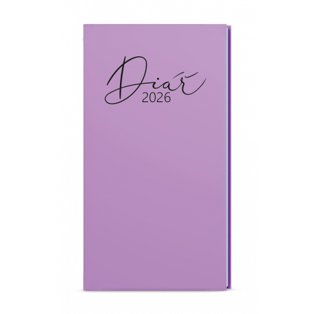 BTJ9P-40-26 Týdenní diář - Jakub - Pastel - kapesní  - fialová-1