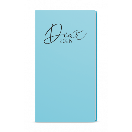 BTJ9P-11-26 Týdenní diář - Jakub - Lamino Pastel - kapesní  - modrá-1