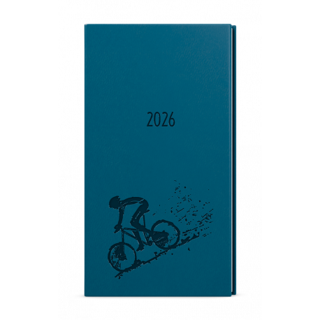 BTJ61-25-26 Týdenní diář - Jakub - Vivella s ražbou - kapesní - petrolejová - Kolo-1