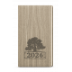 BTJk65-27-26 Týdenní diář - Jakub - Wood - kapesní - světle hnědá-1