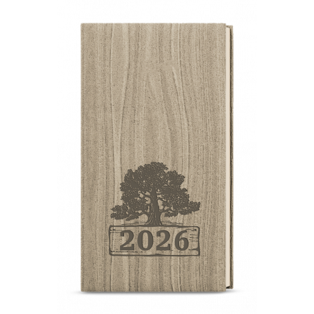BTJk65-27-26 Týdenní diář - Jakub - Wood - kapesní - světle hnědá-1