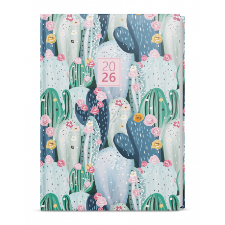 BTO9-4-26 Týdenní diář - Oskar - Lamino - A5 - Kaktus-1