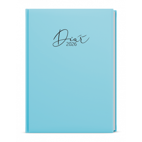 BTO9P-11-26 Týdenní diář - Oskar - Lamino Pastel - A5 - modrá-1