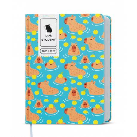 BTS9-4-26 Týdenní diář - Student - V8 - lamino - kapesní - Kapybara-1
