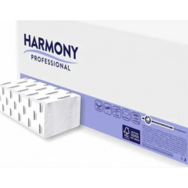 Papírové ručníky ZZ 2-vrstvé bílé 3000ks 24x23cm Harmony recykl.