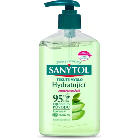 Sanytol tekuté mýdlo hydratující 250ml Aloe Vera & Zelený čaj