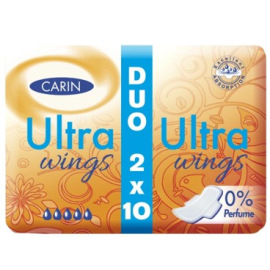 Carin Ultra Wings Aloe Vera vložky s křidélky 9ks