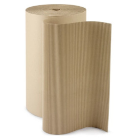 Dvouvrstvá vlnitá lepenka, vlna B 105cm 100m hnědo-šedá
