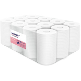 Papírové utěrky role 2-vrstvé 240x200mm Harmony 55m