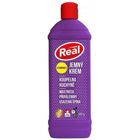 Čisticí krém Real jemný levandule 600g